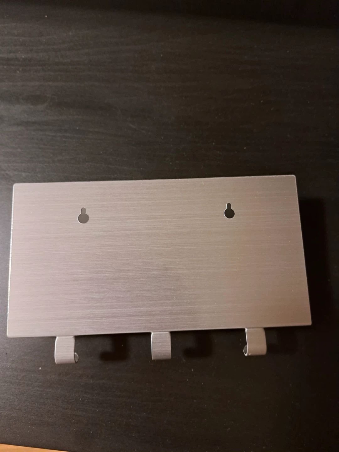 Silver Metal Mail Holder with 3 Hooks - photo 2