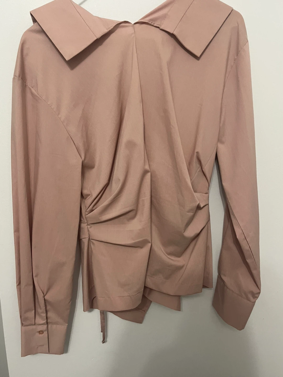 Pink Asymmetrical Button-Up Shirt - photo 2
