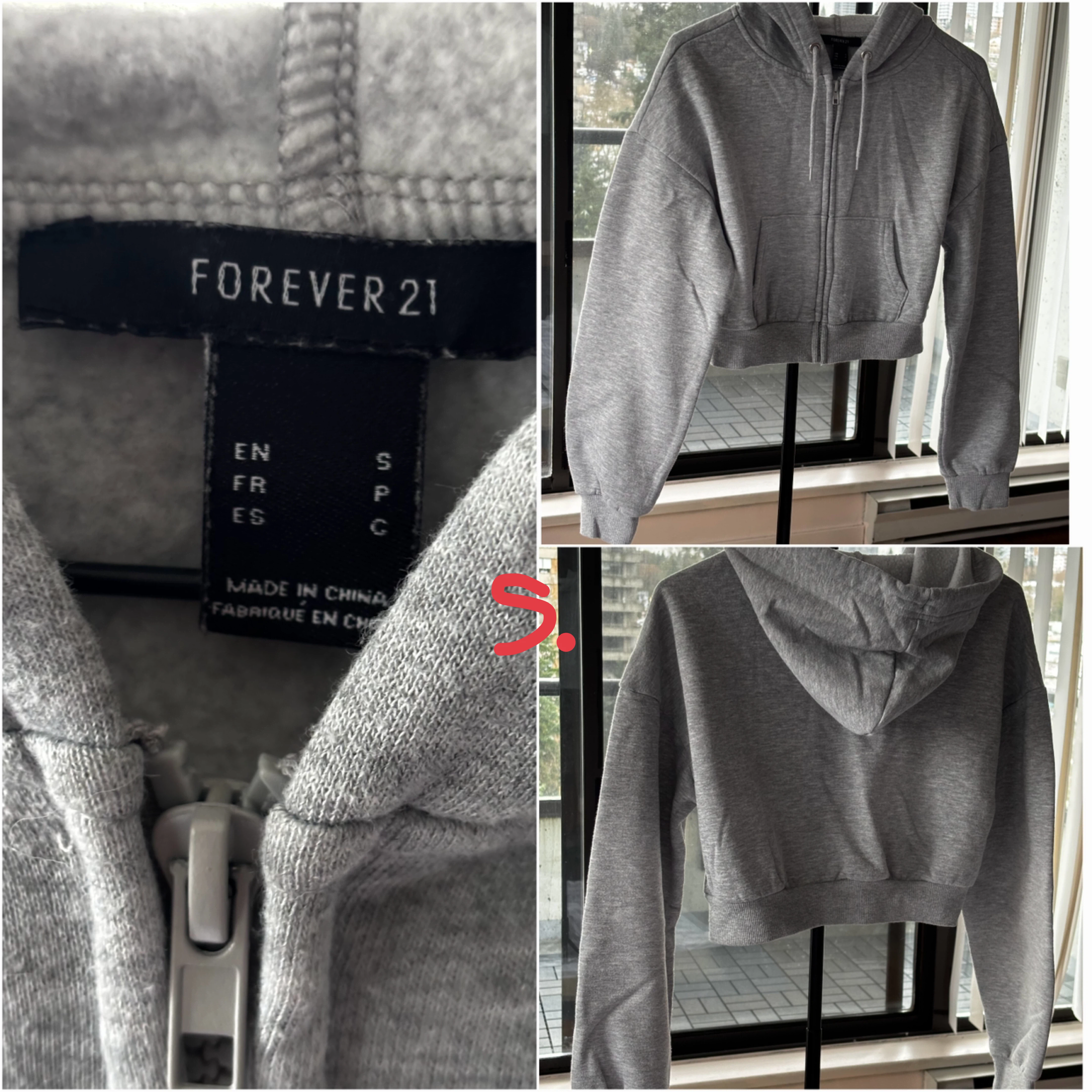 Cropped Zip-Up Hoodie - photo 2