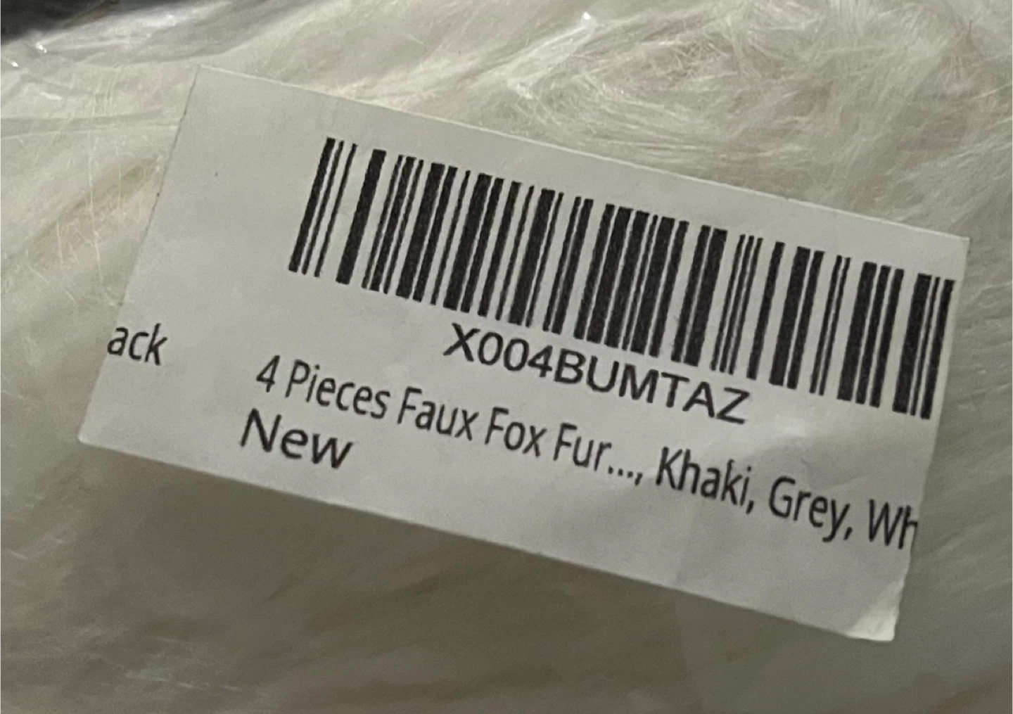 4 Pieces Faux Fox Fur Cuffs Trim Assorted Colours - photo 3
