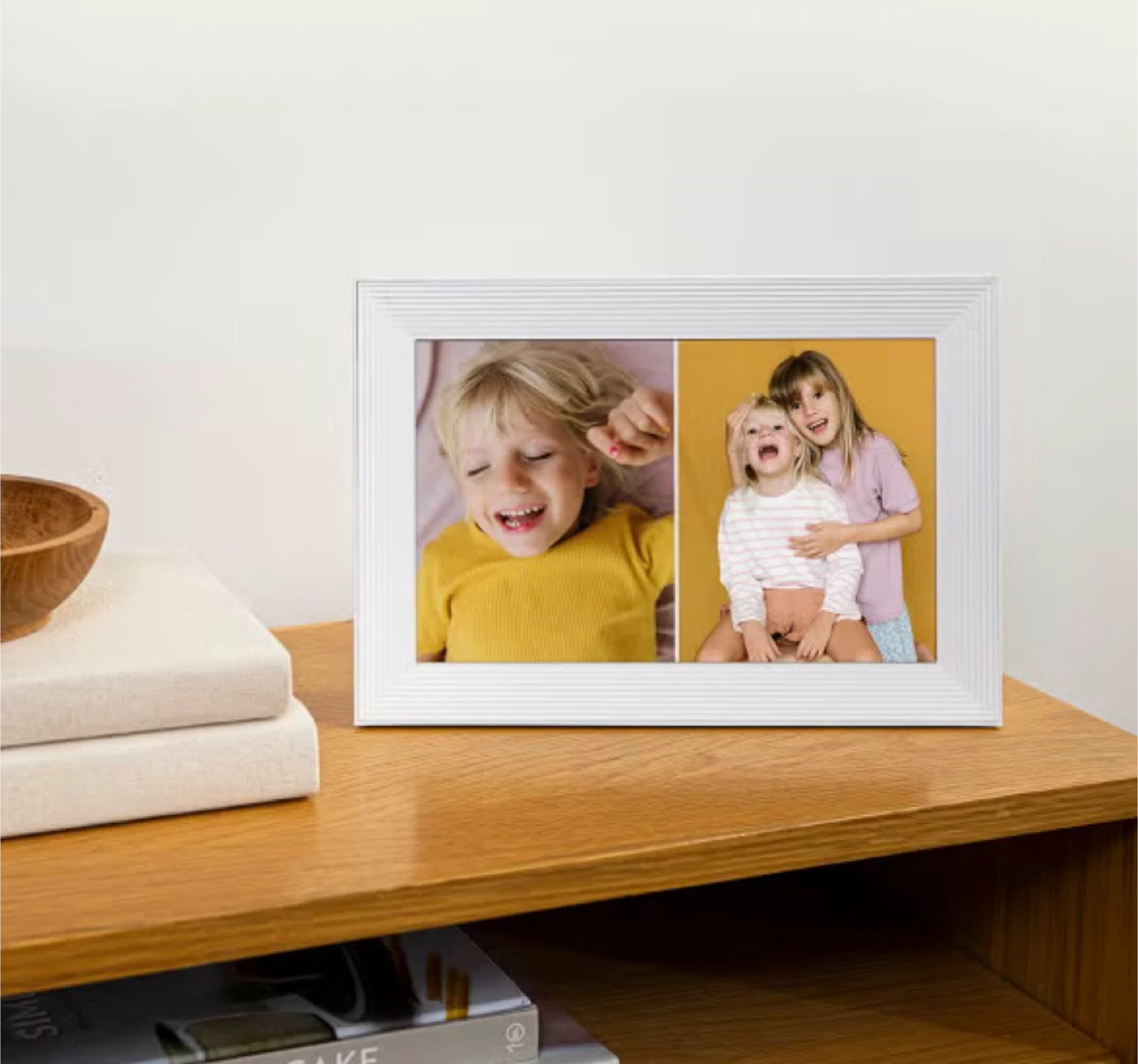 Aura Carver Digital Photo Frame - Sea Salt White - photo 2