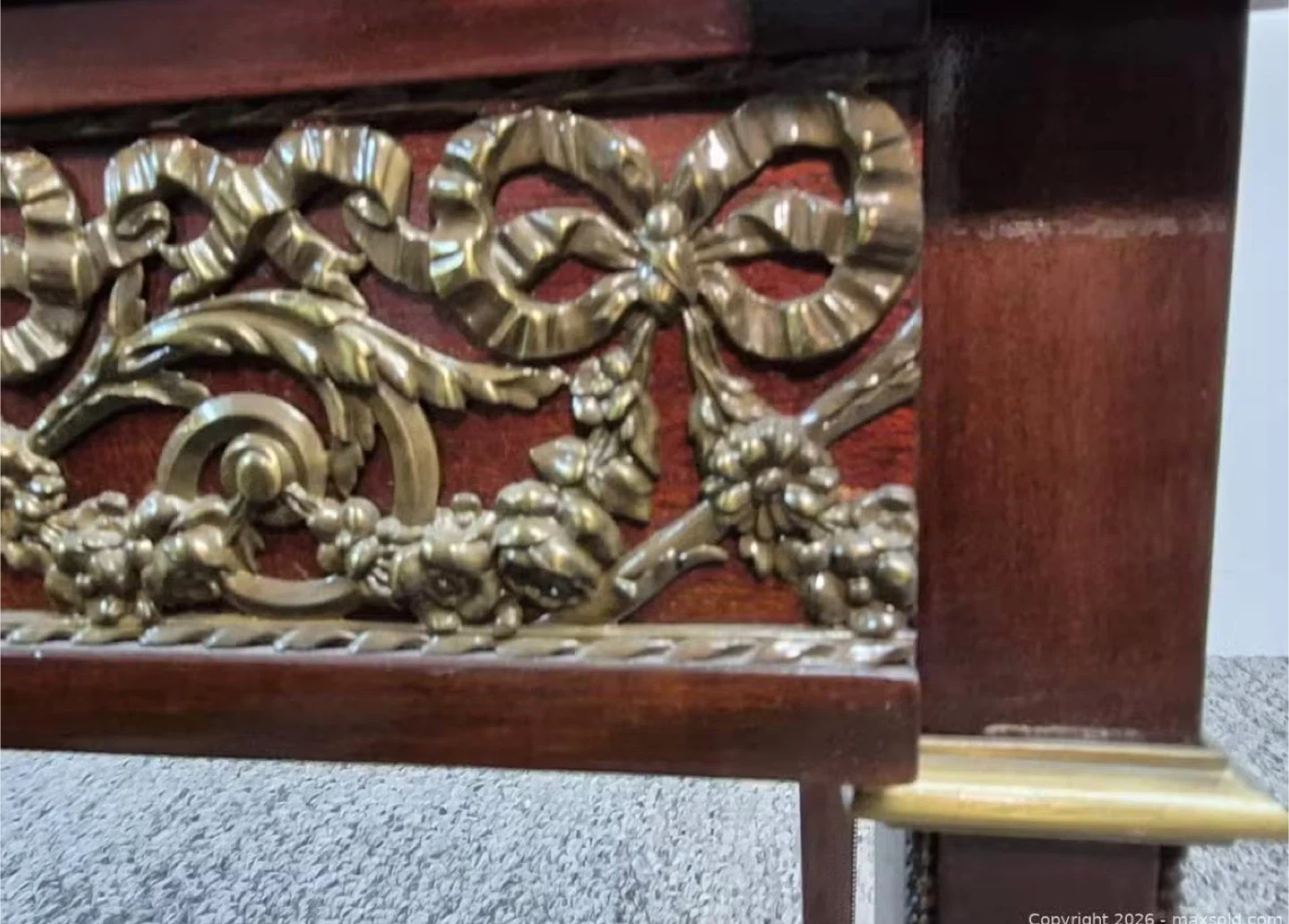 Marble Top Table with Ornate Carvings - photo 5