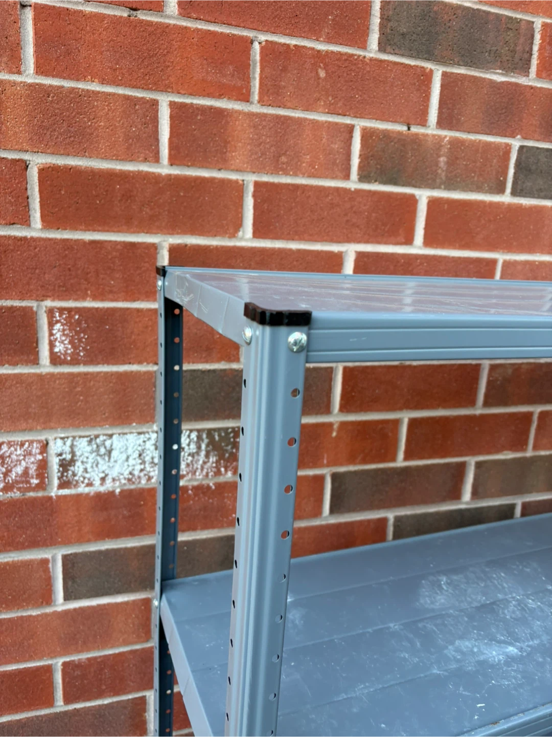 Grey 4-Tier Metal Shelving Unit light weight - photo 2