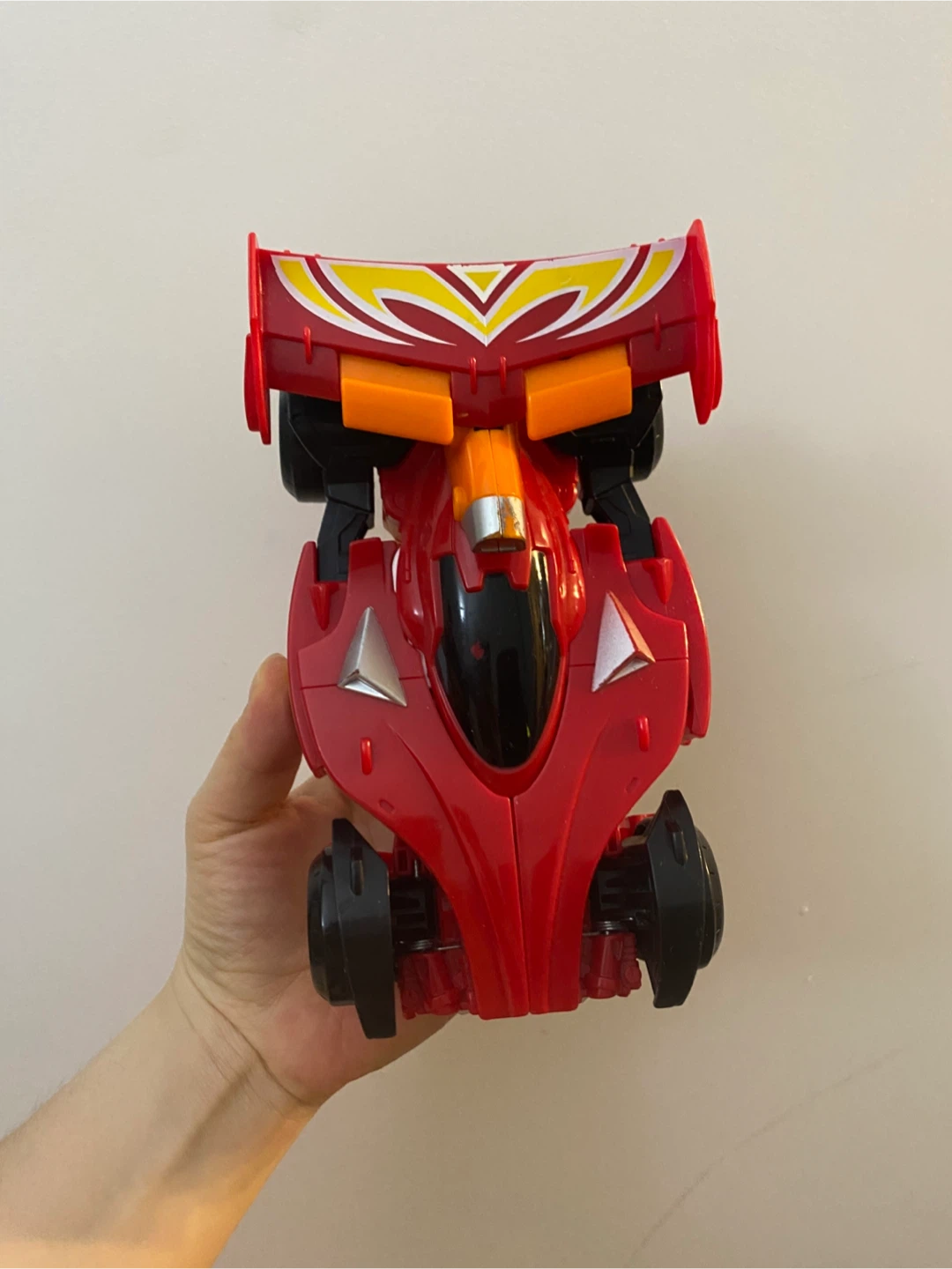Red Transforming Robot Car Toy