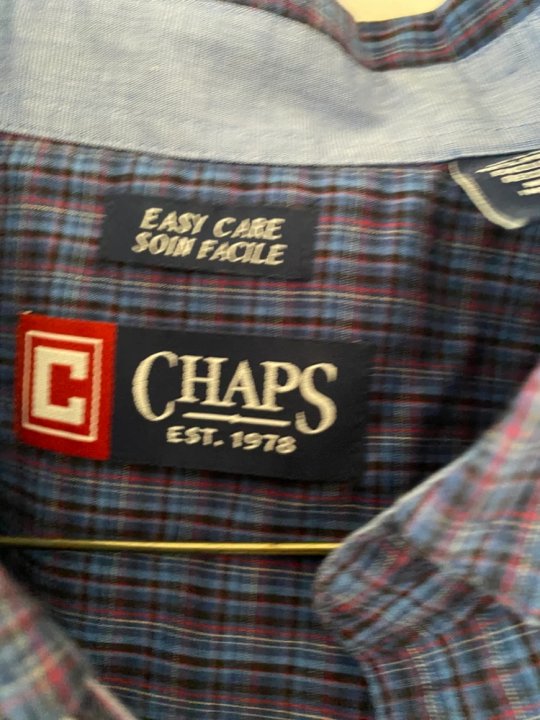 Men’s Chaps Plaid Button-Up Shirt - photo 2