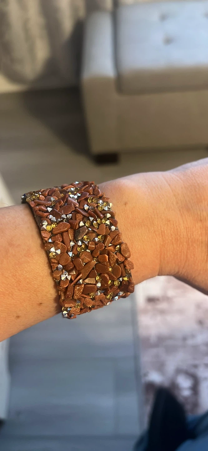 Cuff Bracelet with Stone Embellishments - photo 2