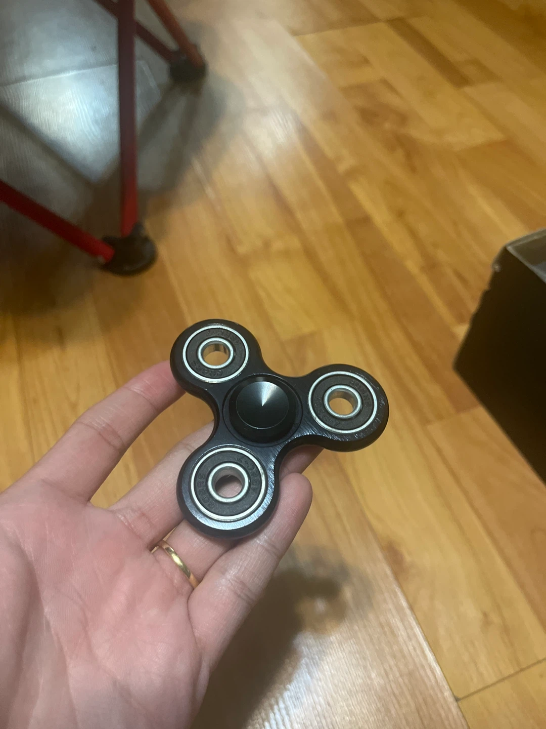 Black Metal Fidget Spinner