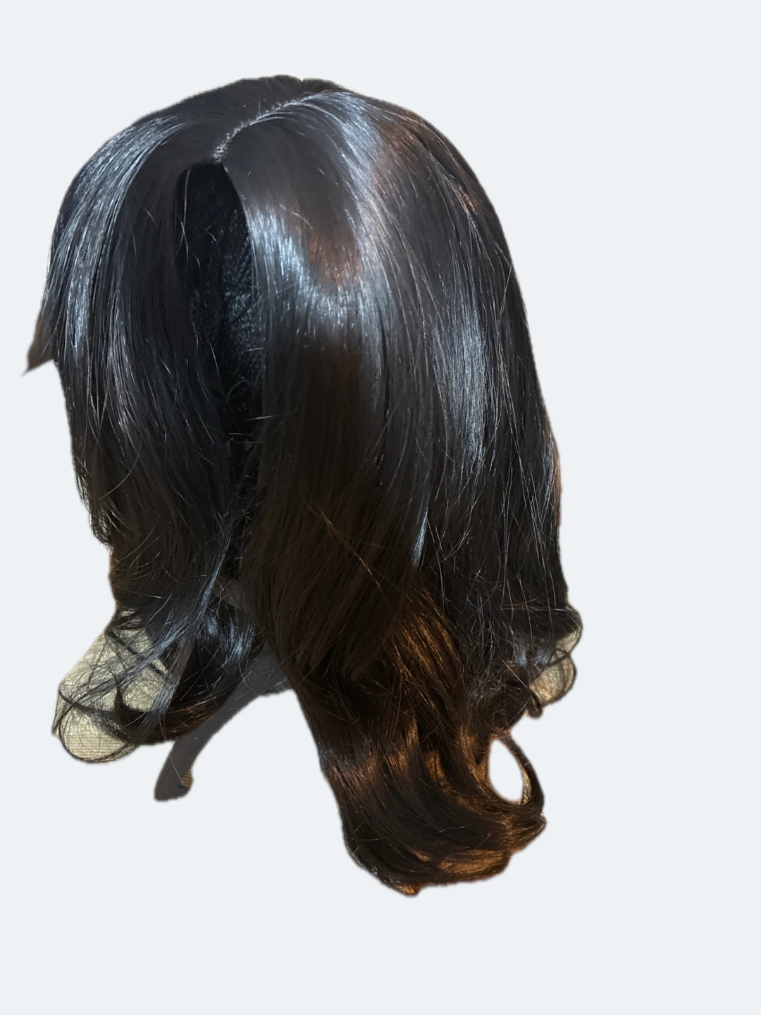 Black Wig with Waves