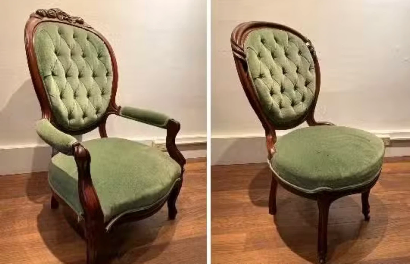 Vintage Tufted Accent Chair