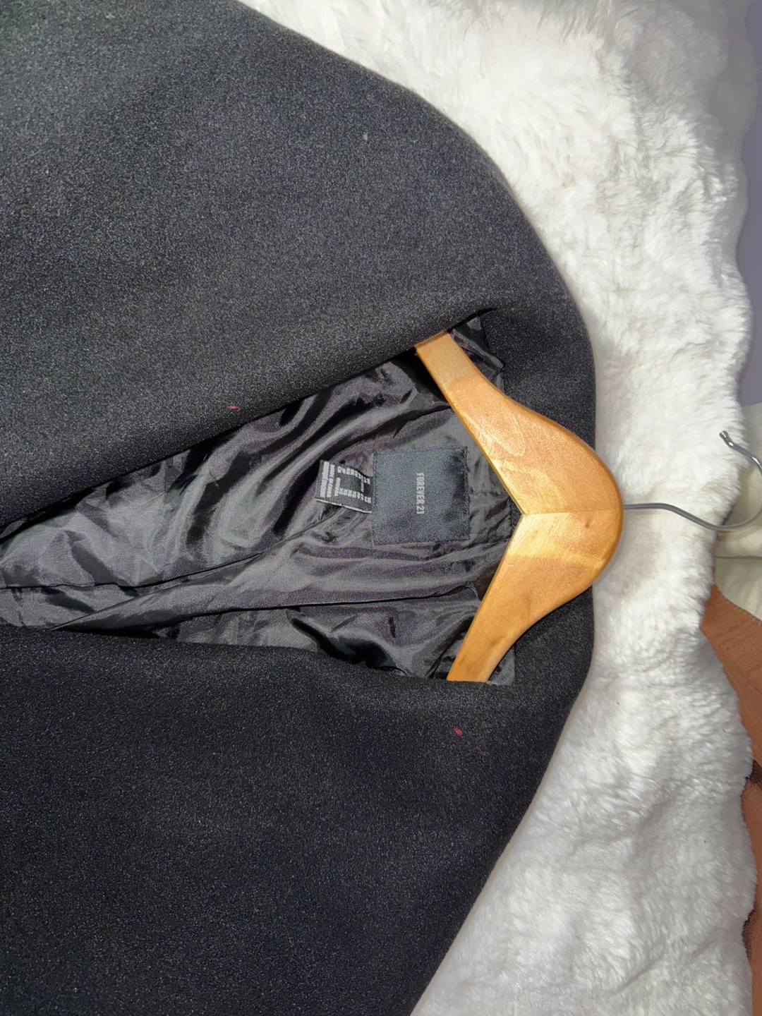 Forever 21 Black Wrap Coat - photo 2