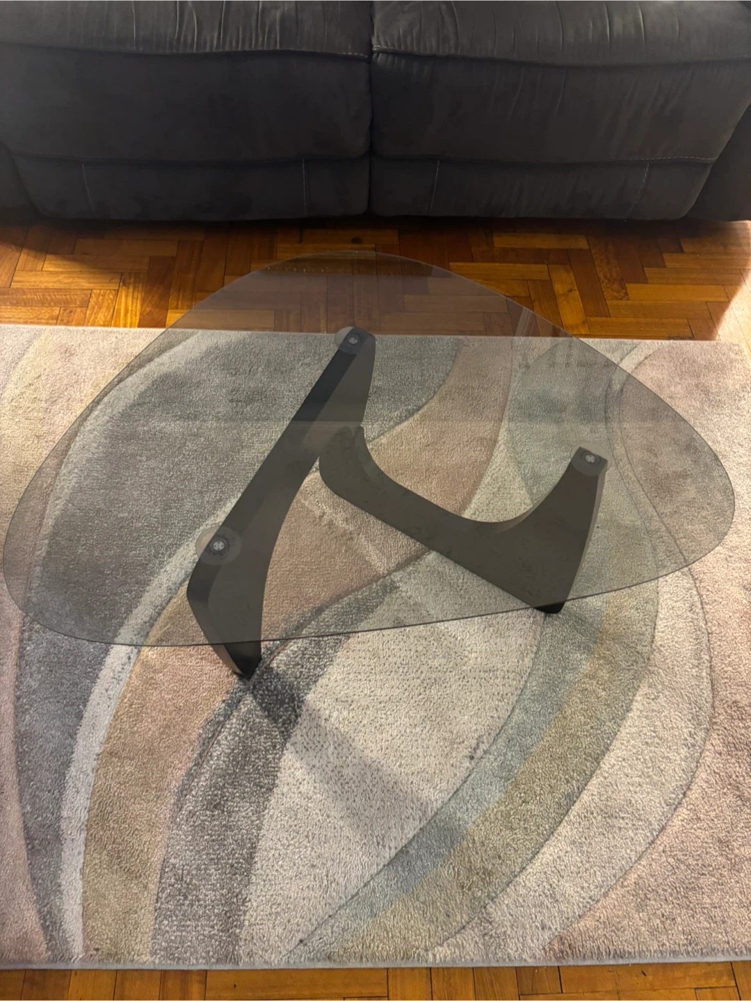 LZYFY Mid Century Modern Glass Coffee Table - photo 4