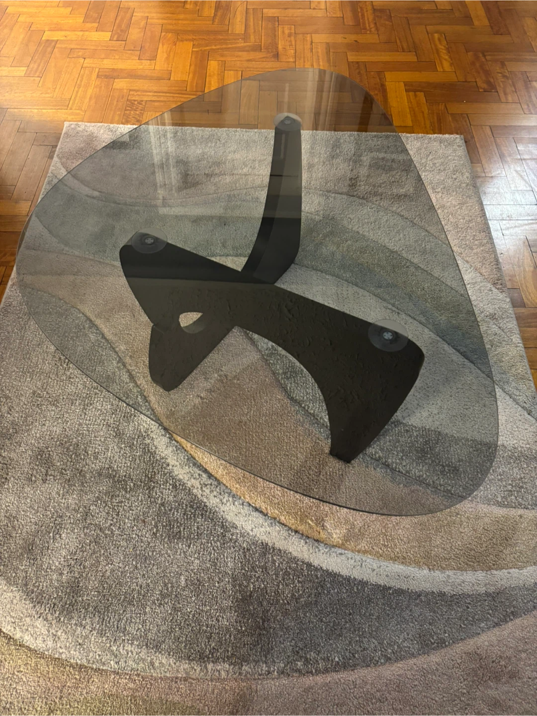 LZYFY Mid Century Modern Glass Coffee Table - photo 5
