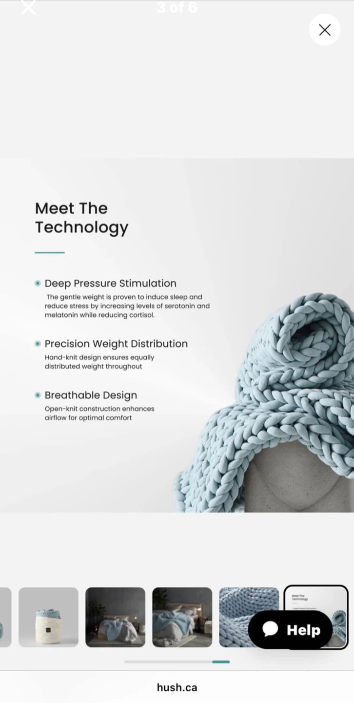 Hush Knit Weighted Blanket - photo 3