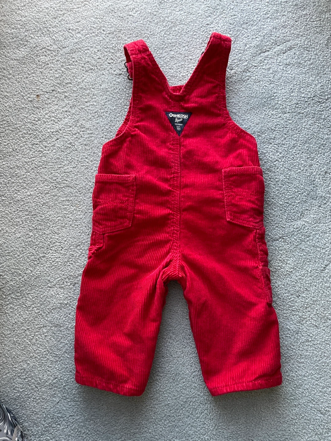 Baby Girl’s Corduroy OshKosh Overalls, 9 months, 100% cotton - photo 2