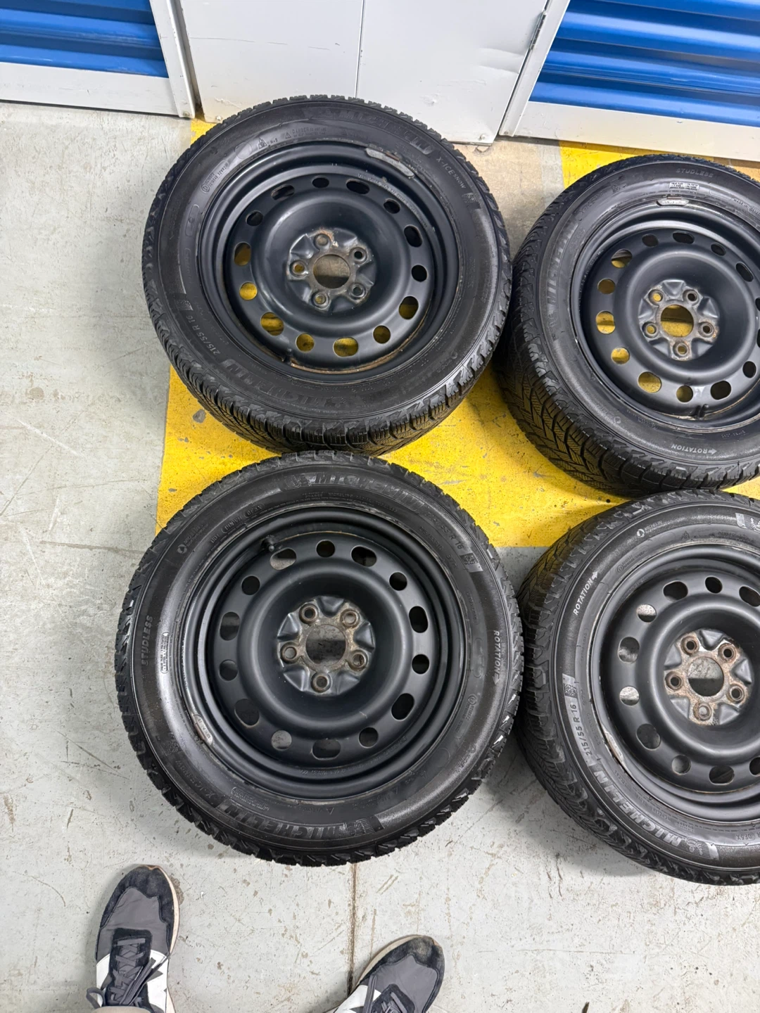 215/55/16 Michelin Winter Tires on Rims –  – 5x114.3 - photo 2