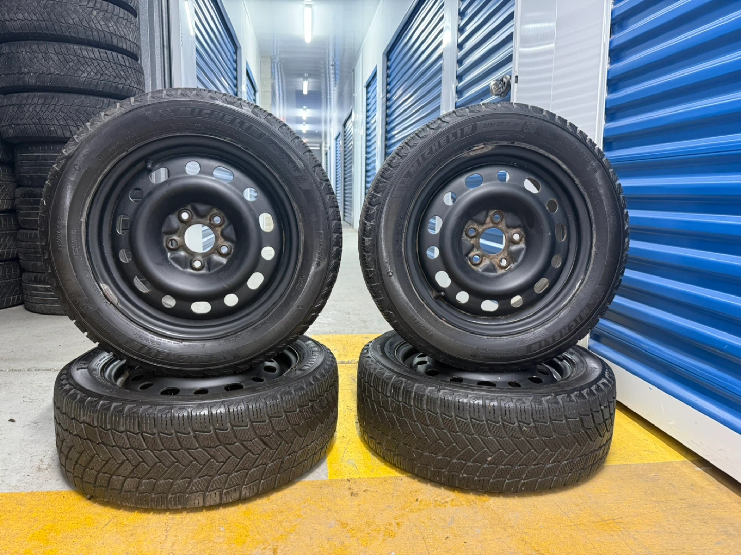 215/55/16 Michelin Winter Tires on Rims –  – 5x114.3 - photo 4