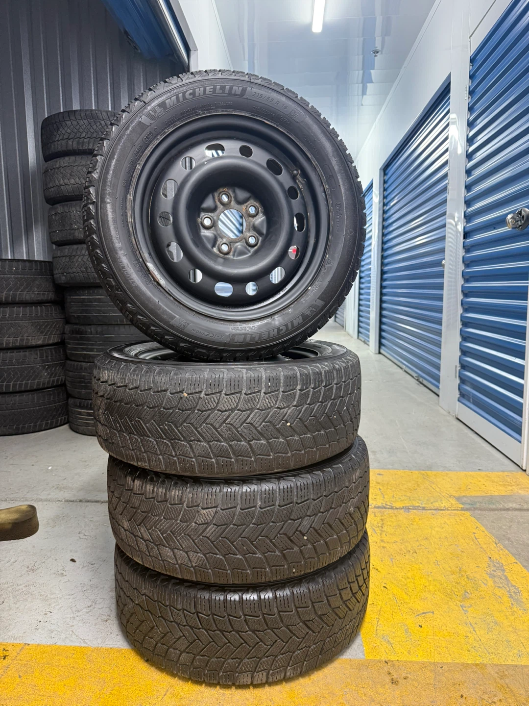 215/55/16 Michelin Winter Tires on Rims –  – 5x114.3 - photo 5