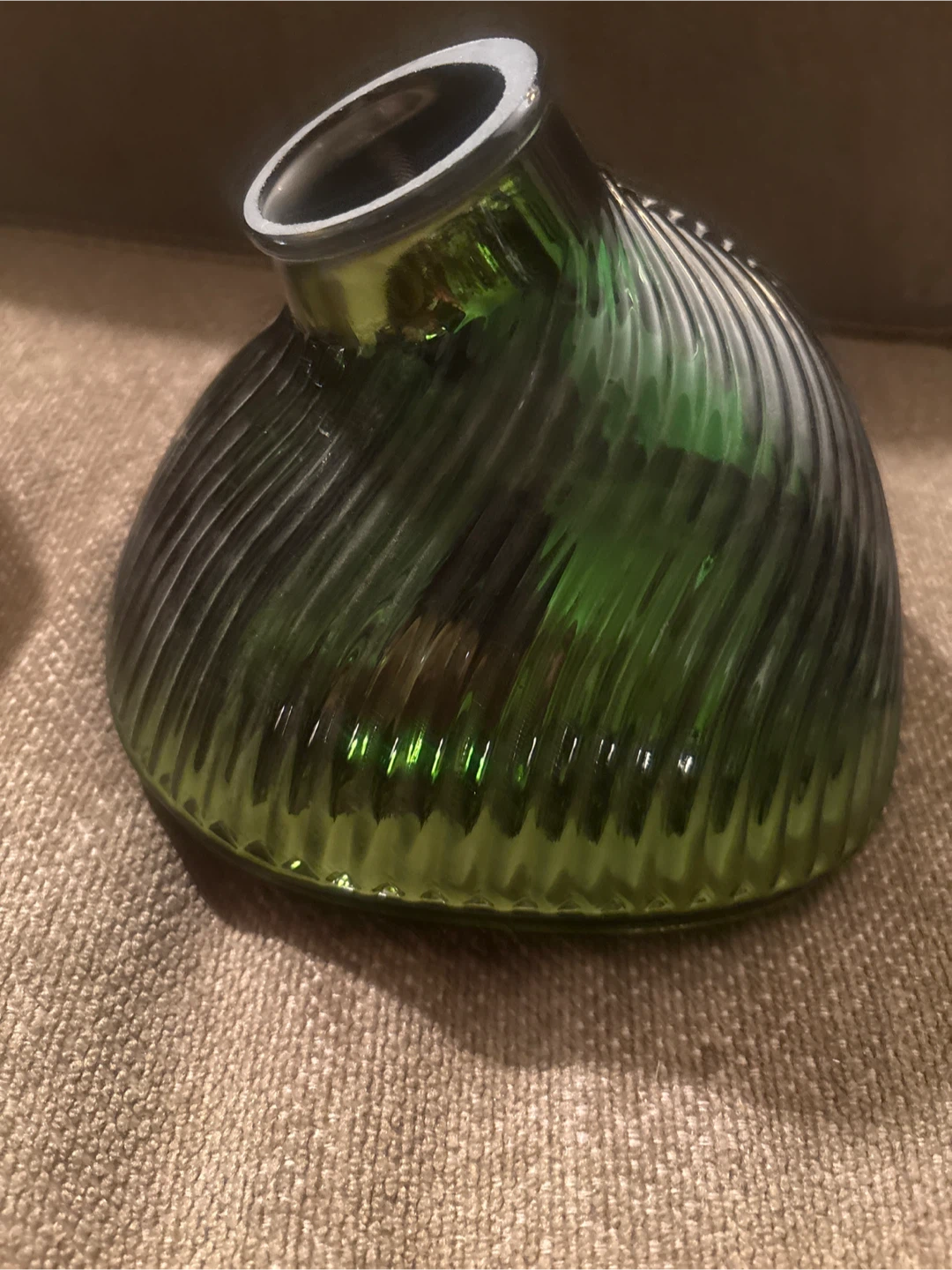 Green Glass lamp shades - photo 3
