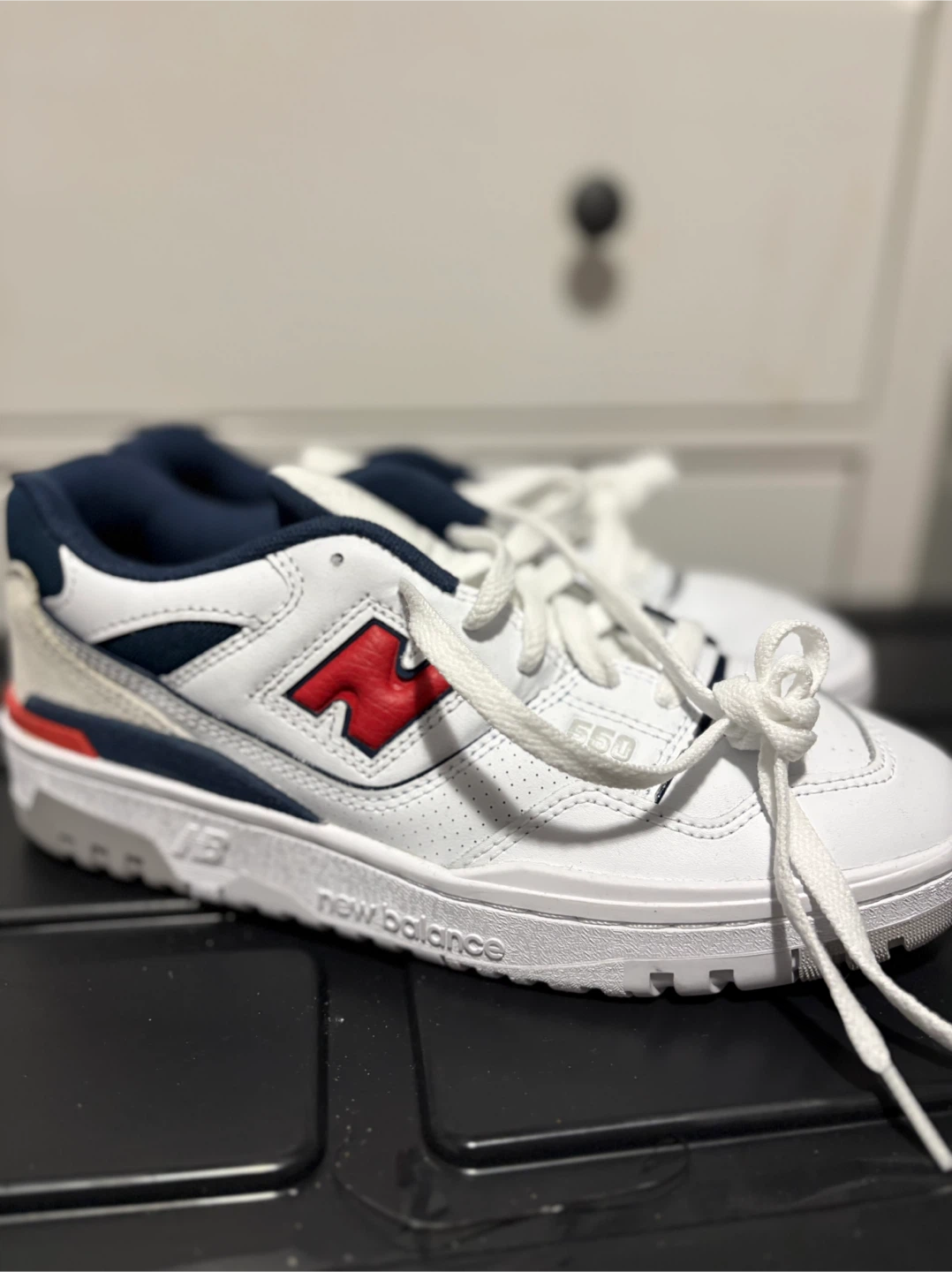 New Balance 550 "White Navy Red" Sneakers - photo 5
