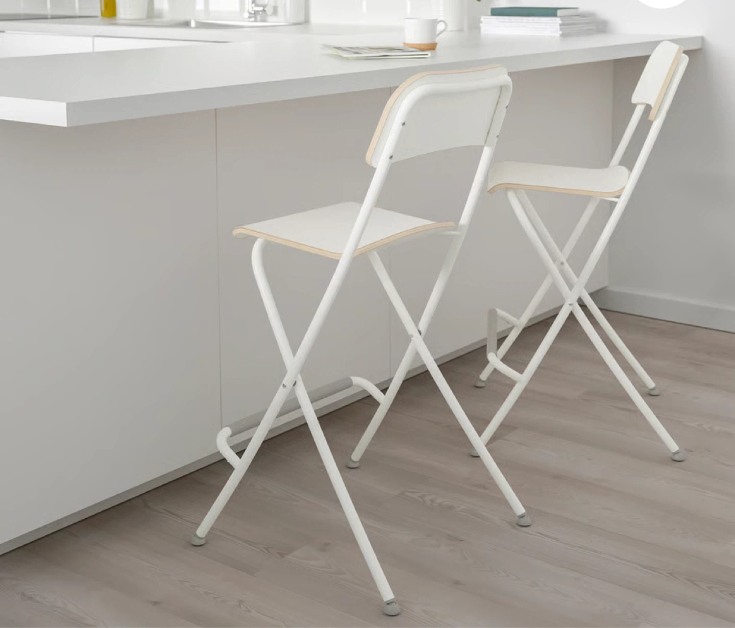 IKEA Franklin Folding Bar Stools - White