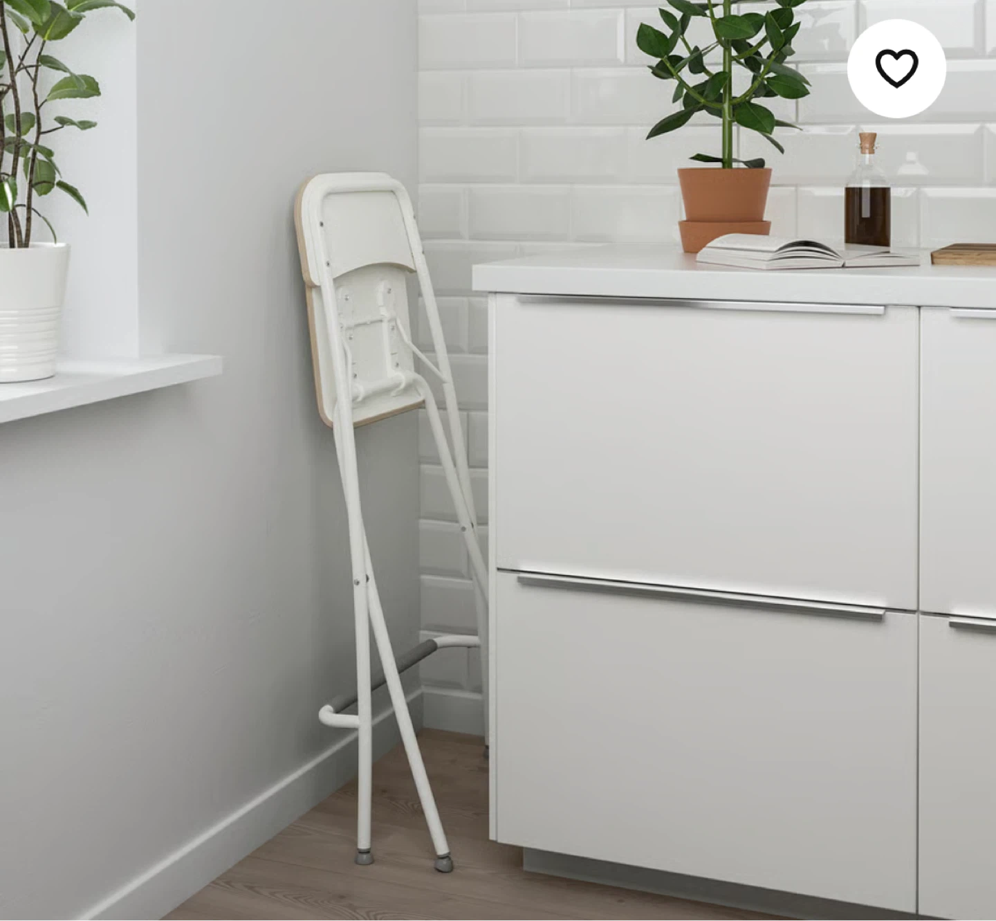 IKEA Franklin Folding Bar Stools - White - photo 4