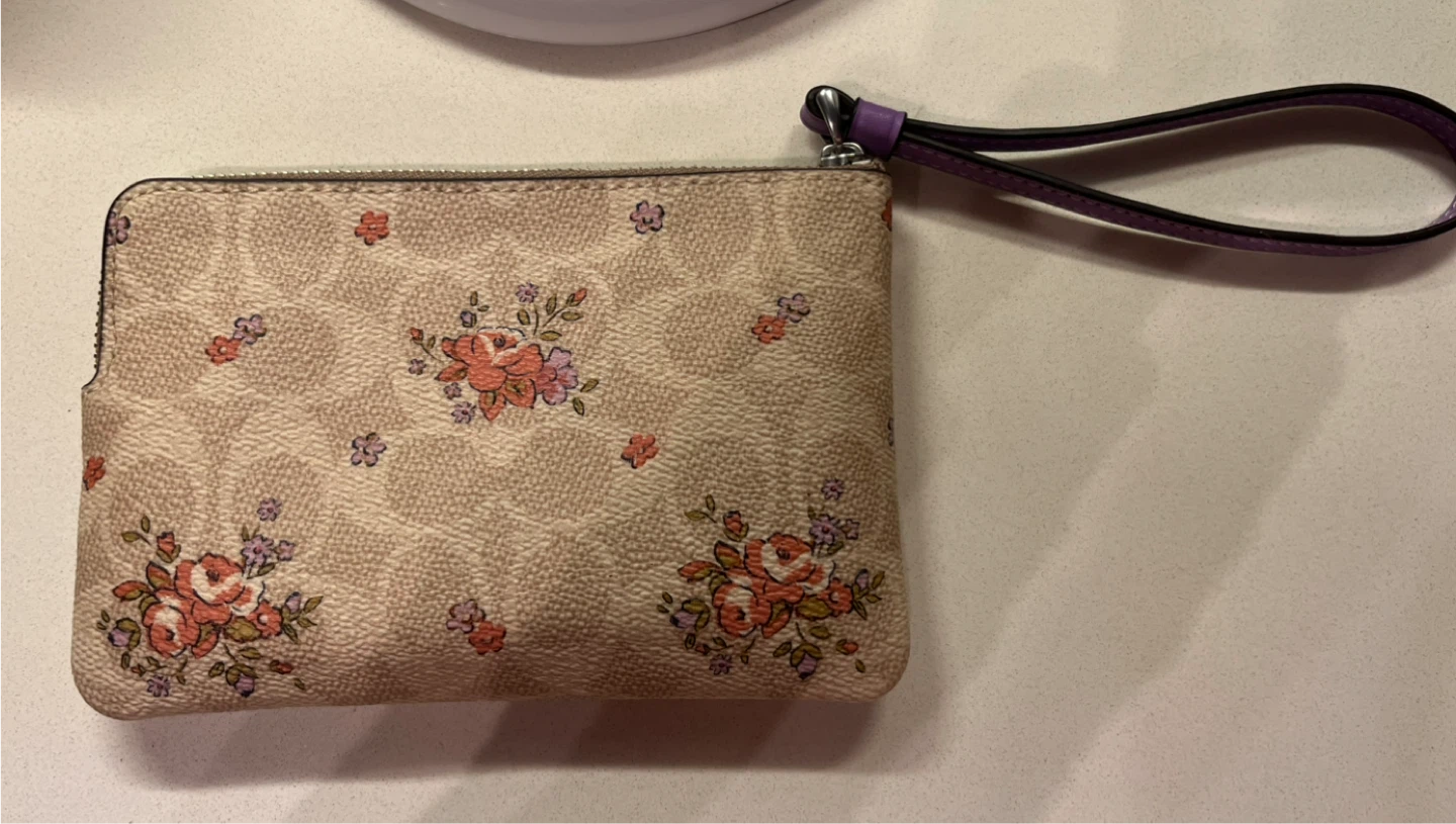 Coach Floral Print Wristlet - photo 2