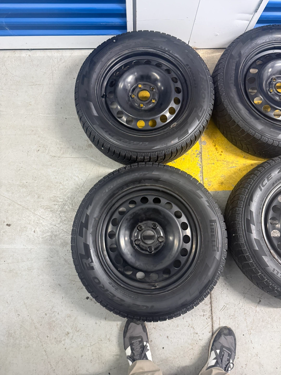 215/65/17 Pirelli Winter Tires on Rims – 9/32 Tread – 5x112 - photo 2