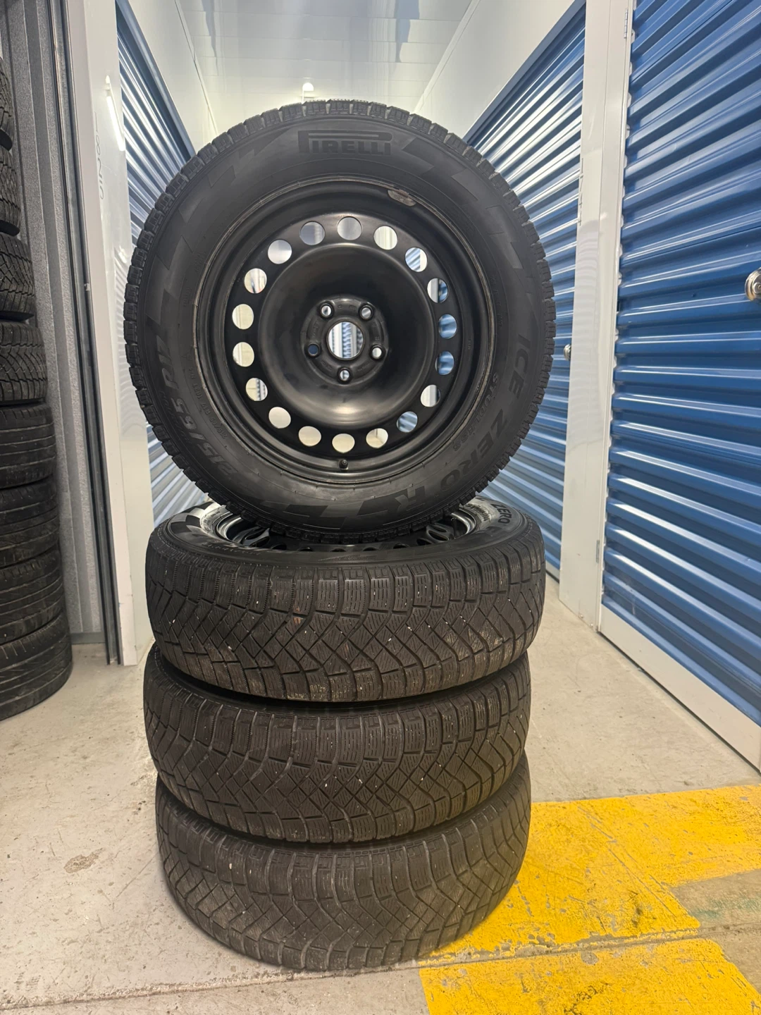 215/65/17 Pirelli Winter Tires on Rims – 9/32 Tread – 5x112 - photo 4