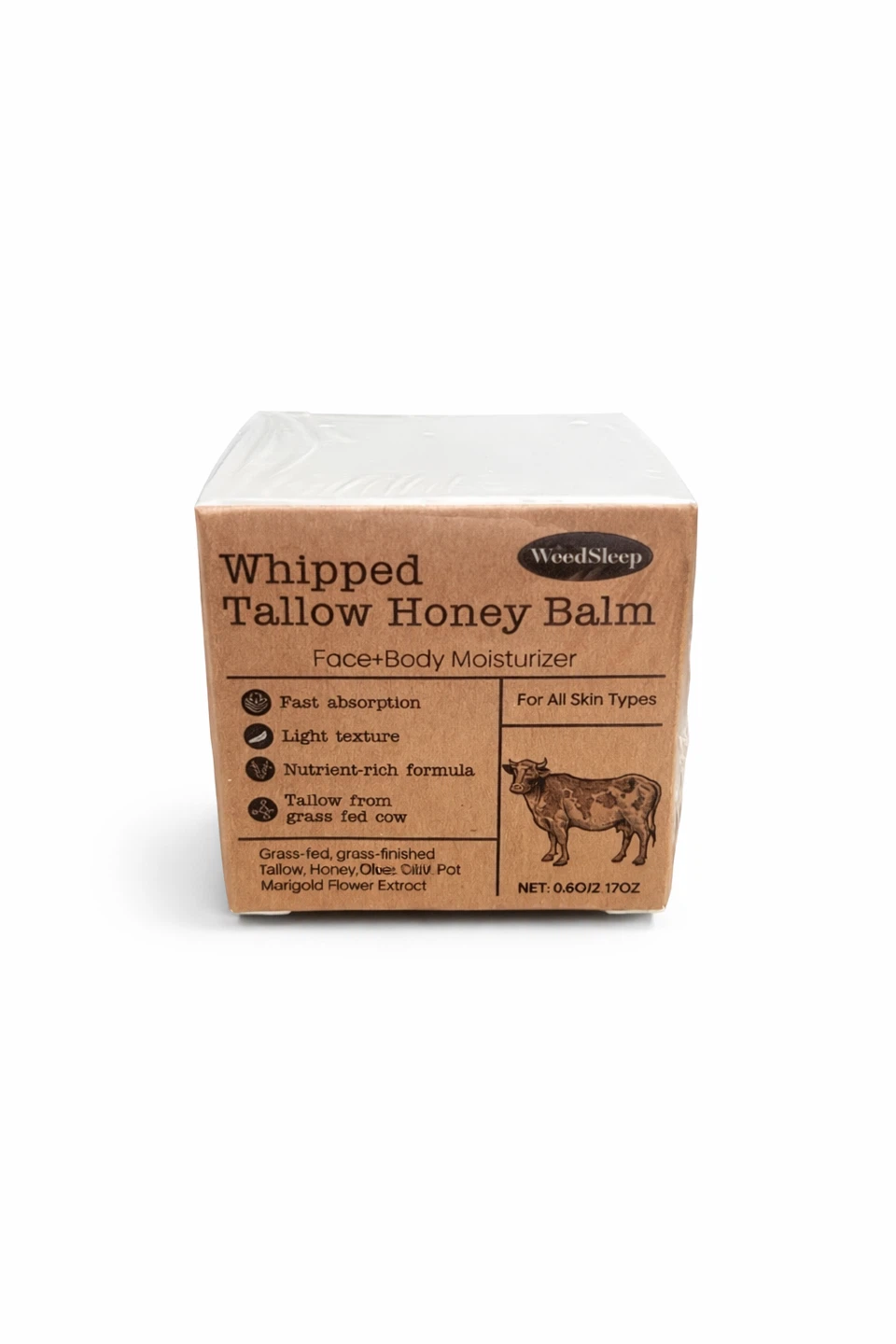 Whipped Tallow Honey Balm 60g face and body