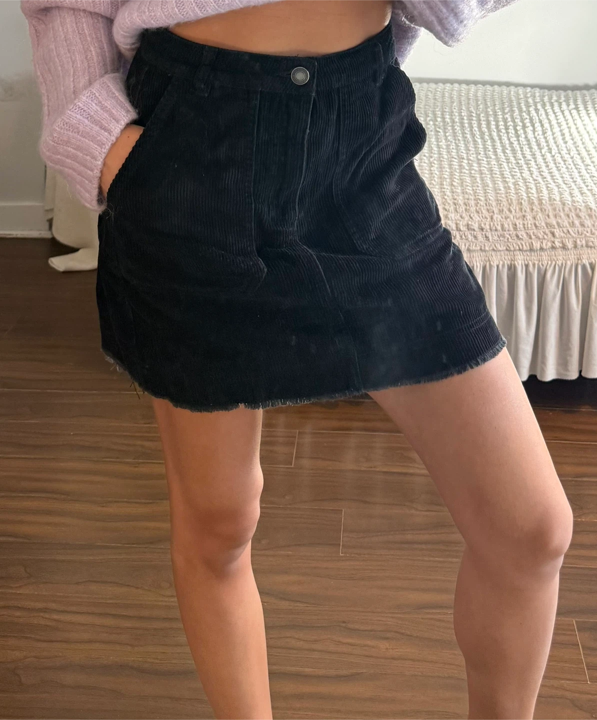 Suede Mini Skirt