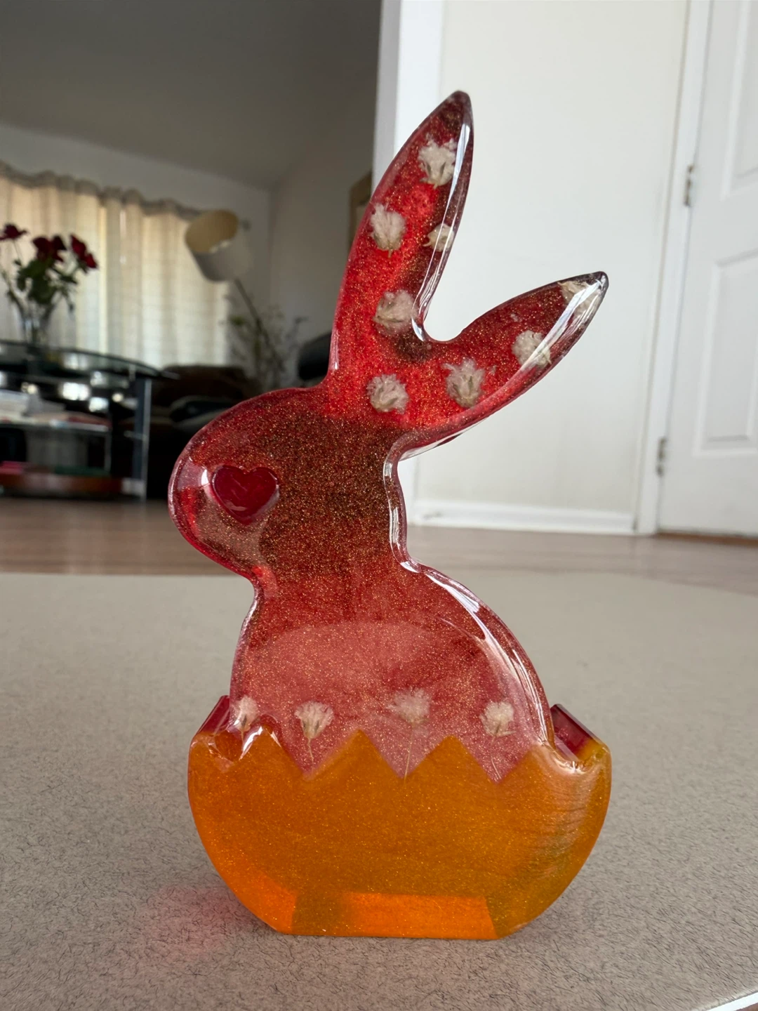 Handmade Resin Easter Bunny