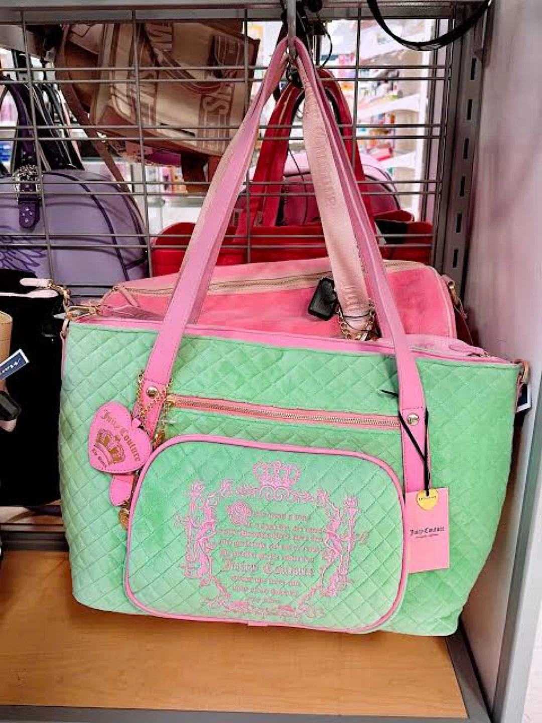Juicy Couture Quilted Duffel Bag