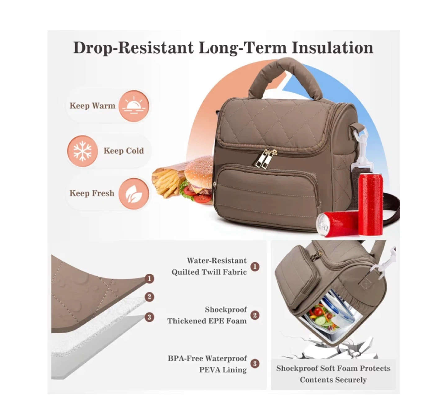 Brand new Lunch Bag for Women Adults - photo 5