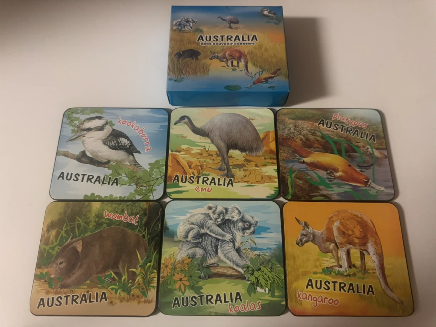 Australia Souvenir Coasters - Set of 6