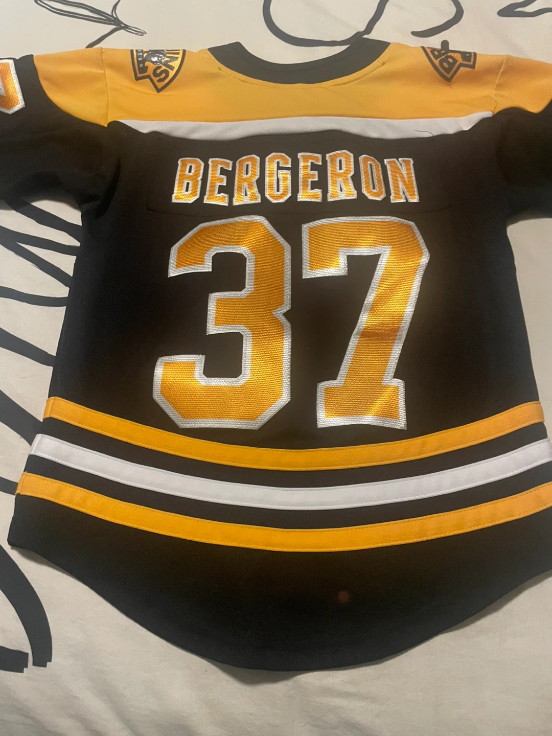 Boston Bruins Bergeron #37 Hockey Jersey S/M - photo 2