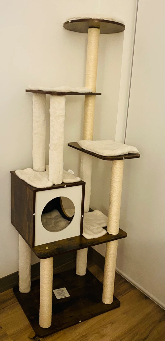 Multi-Level Cat Tree Condo with Scratching Posts - photo 2