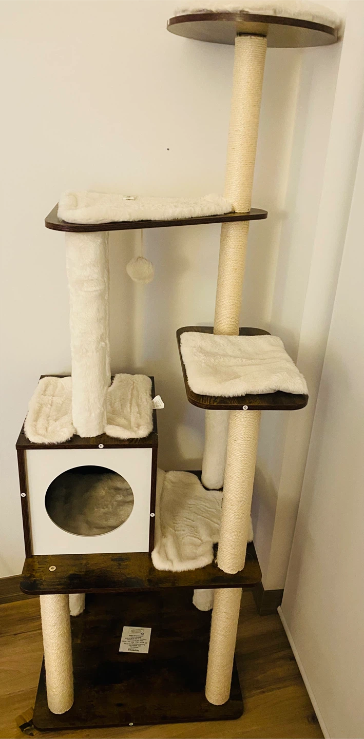 Multi-Level Cat Tree Condo with Scratching Posts - photo 3