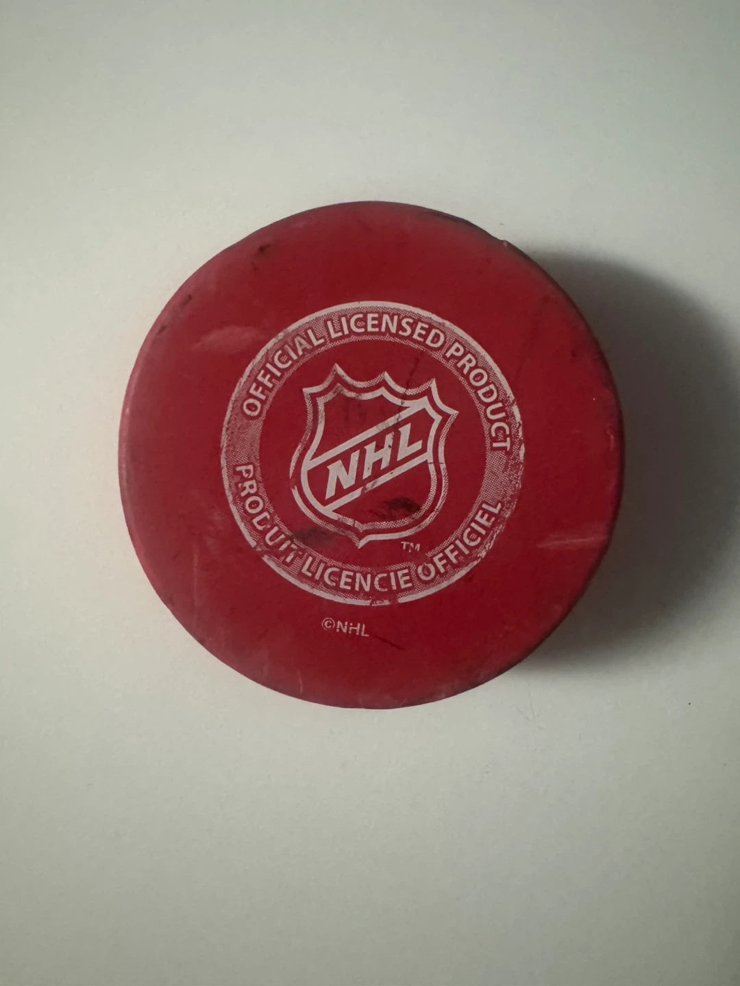 Toronto Maple Leafs Red Hockey Puck - photo 2