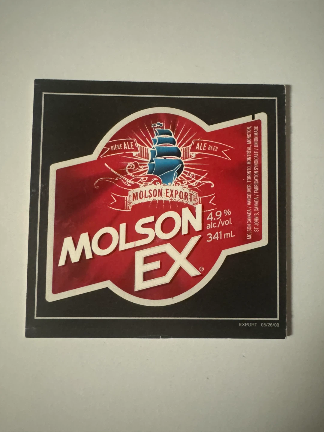 Molson Export Beer Placard