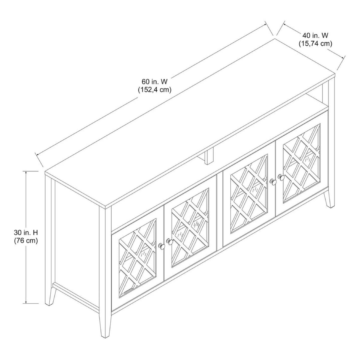 Better Homes & Gardens Trellis TV Stand - photo 2