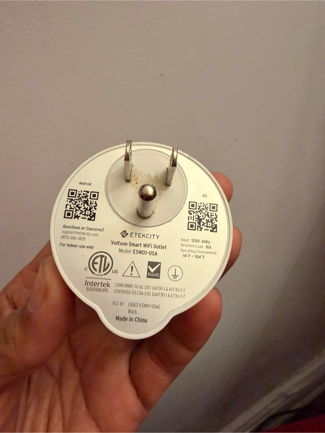 ETEKCITY Voltson Smart Wi-Fi Outlet Model ESW01-USA - photo 5