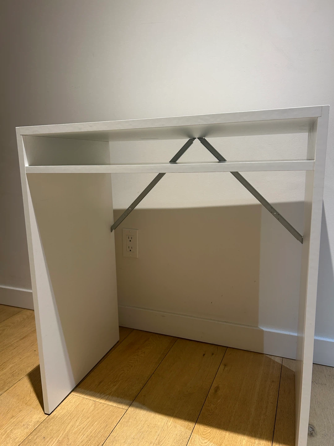 White Desk with Shelf