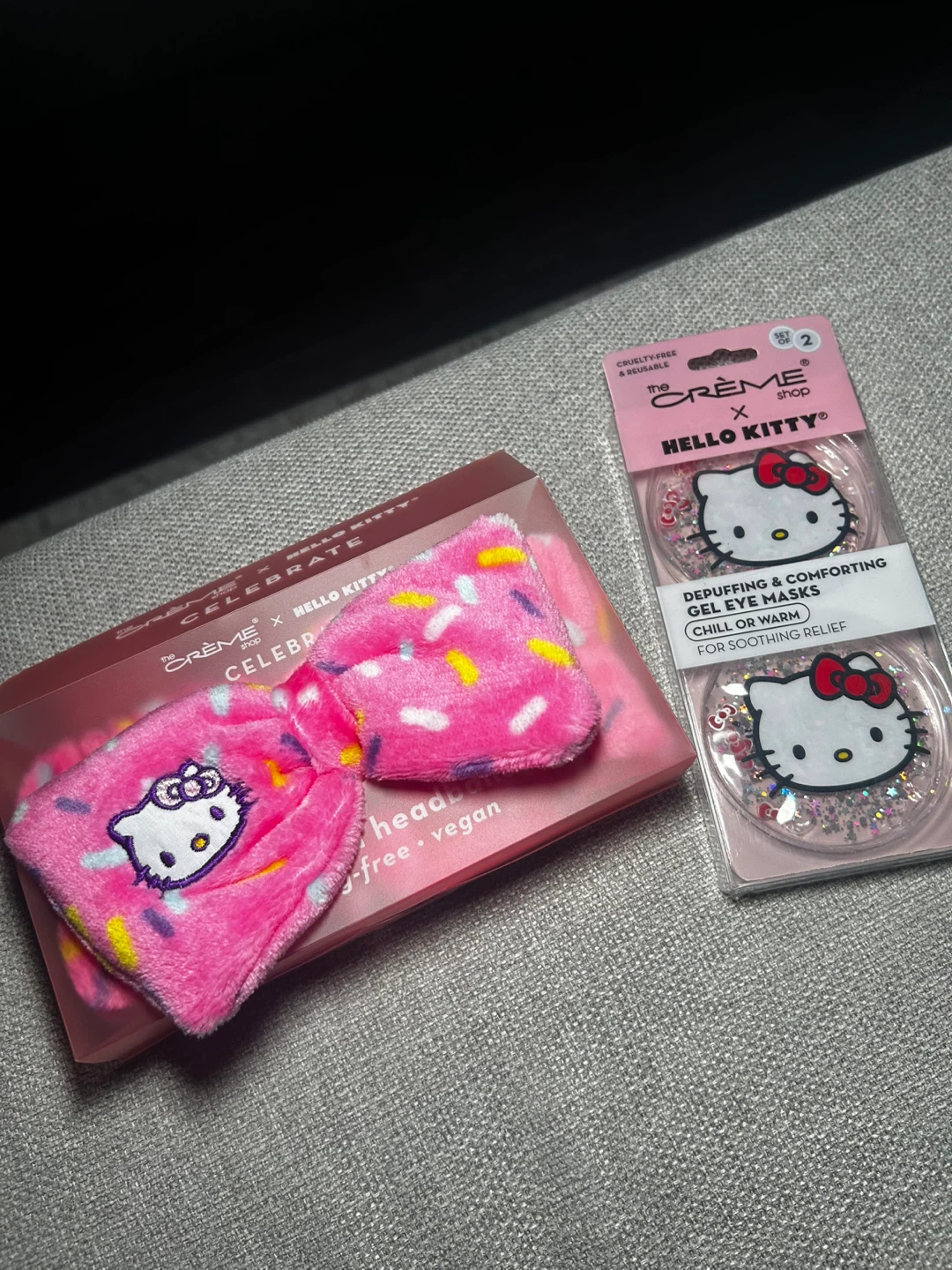 Hello kitty spa head band and gel eye masks bundle