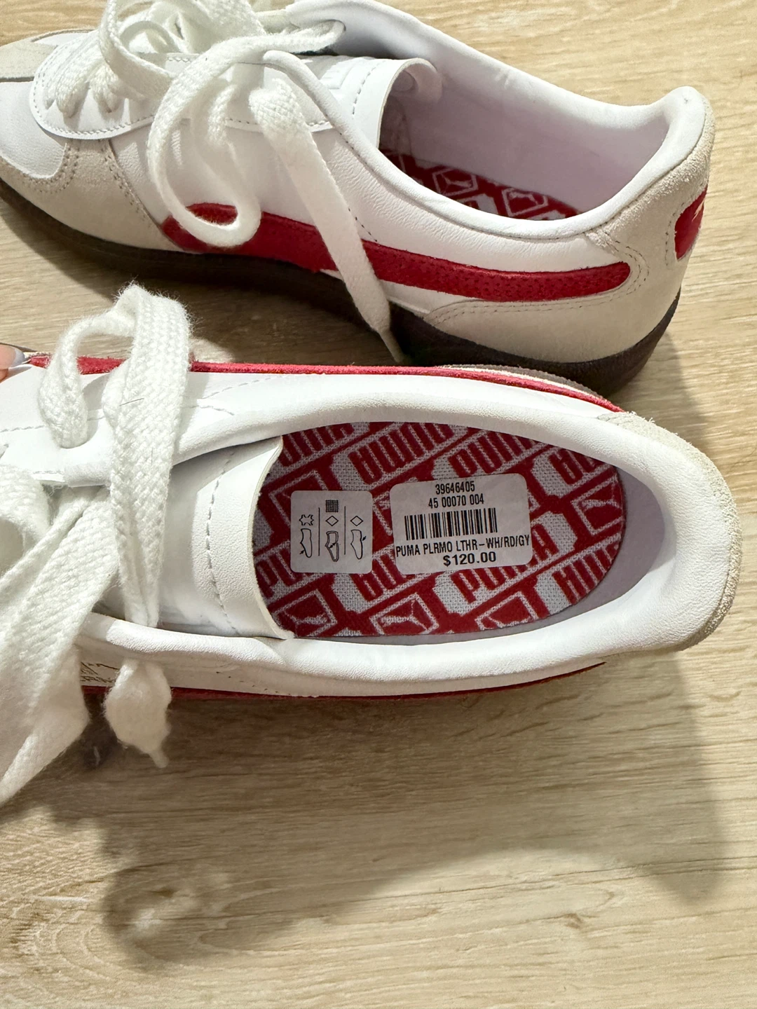 Puma PL Como LTHR Sneakers - White/Red - photo 2