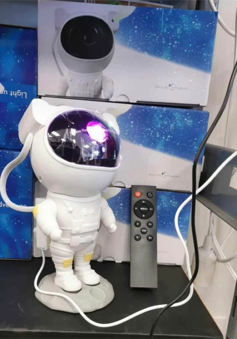 Astronaut Galaxy Light Projector, Space Buddy Projector Night Li