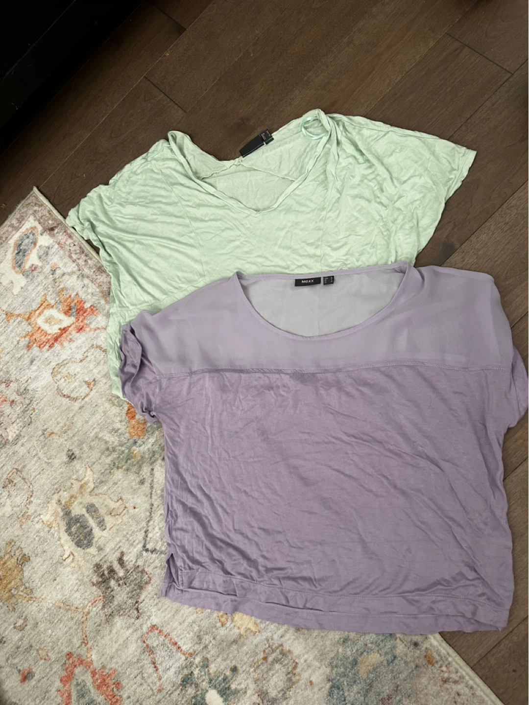 Two Mexx T-Shirts - Light Green & Lavender