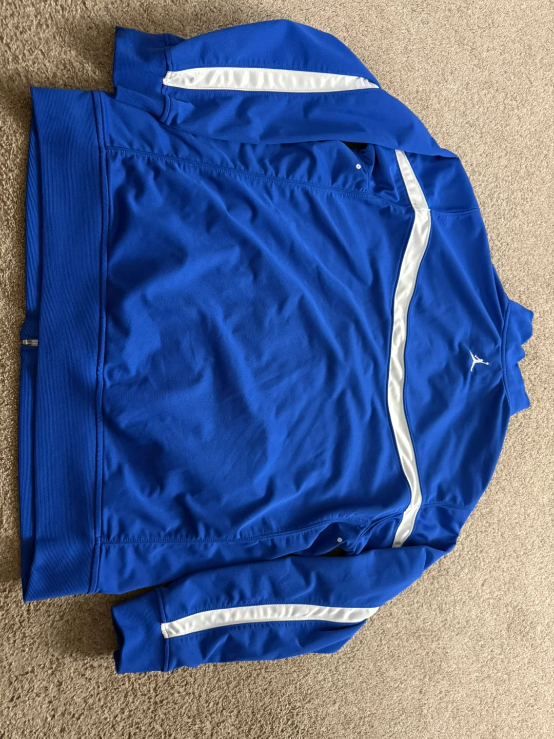 Jordan Track Jacket Men's Blue White Full Zip Athletic - photo 2