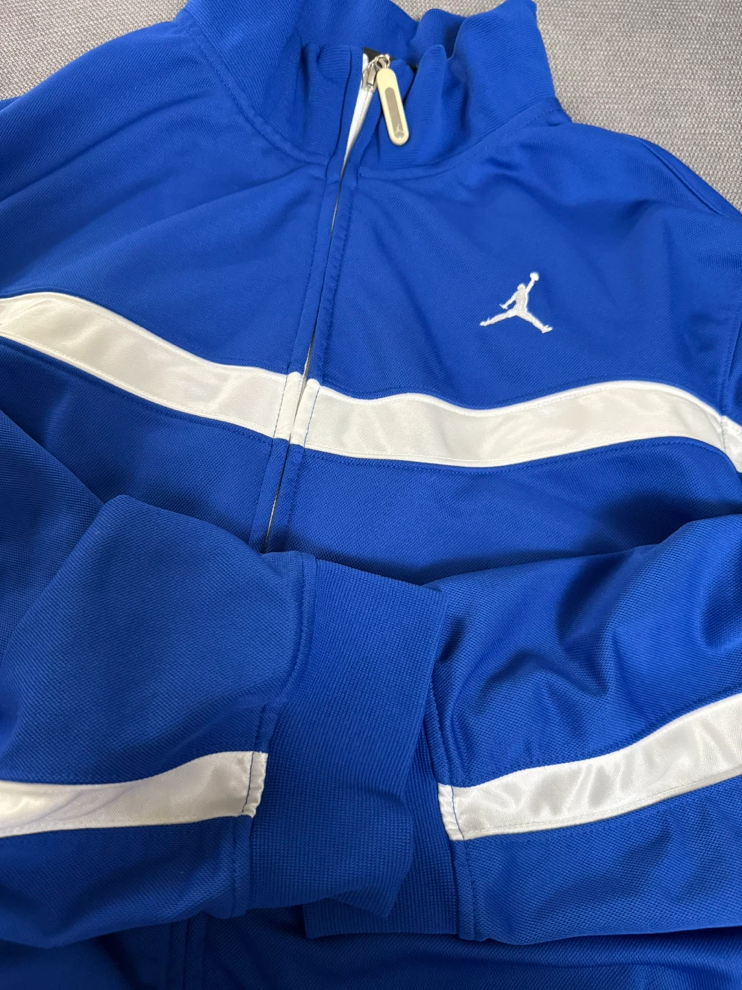 Jordan Track Jacket Men's Blue White Full Zip Athletic - photo 5