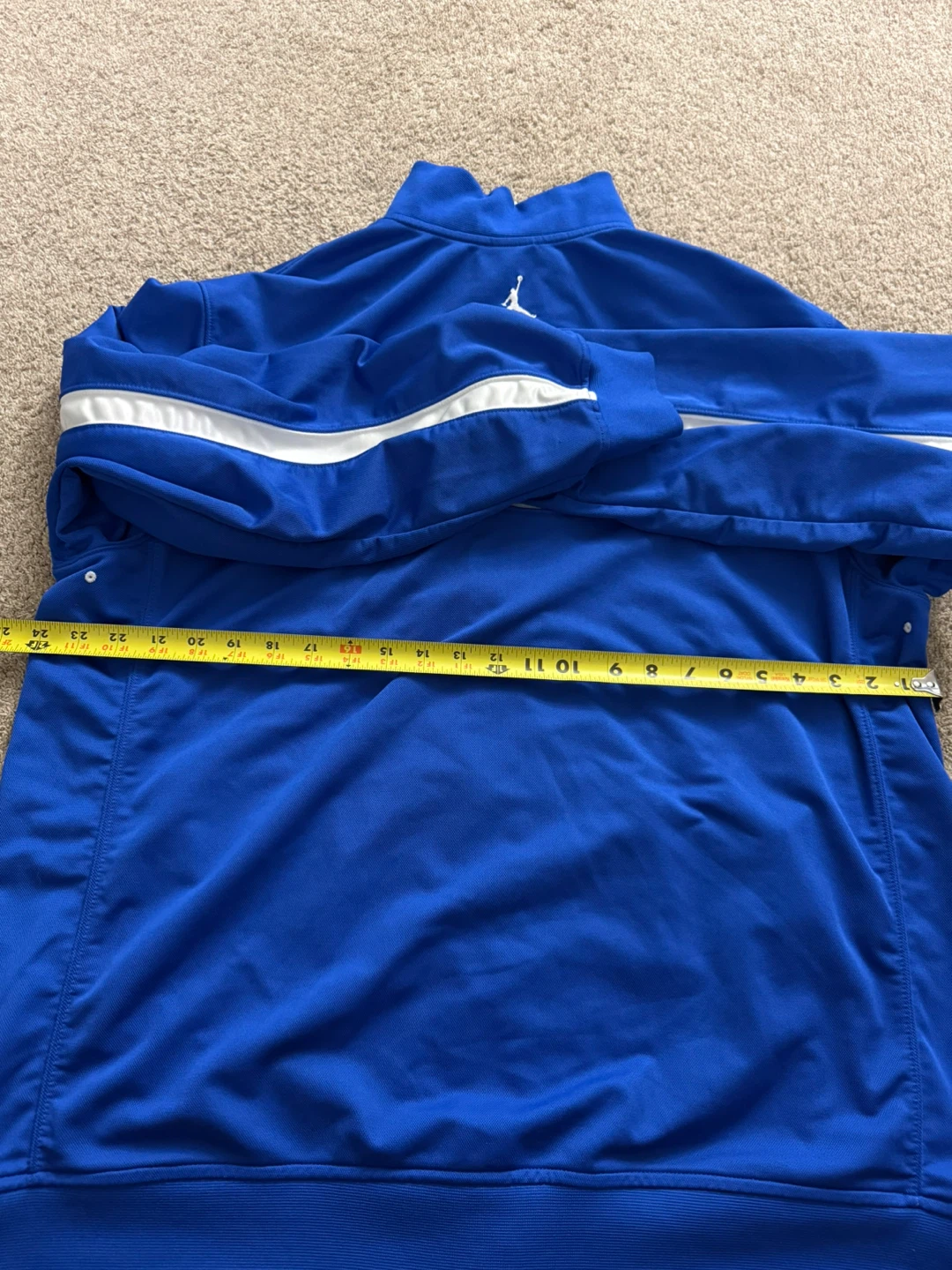Jordan Track Jacket Men's Blue White Full Zip Athletic - photo 3