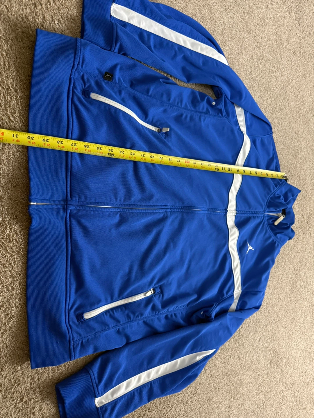 Jordan Track Jacket Men's Blue White Full Zip Athletic - photo 4